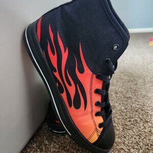 Fire flame high tops